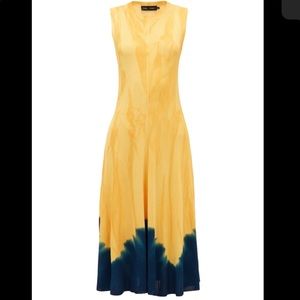 Proenza Schouler Tie Dye Knotted Back Maxi